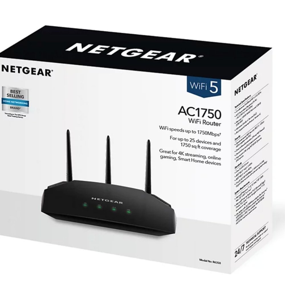 NETGEAR AC1750 Dual Band Gigabit Wi-Fi Router (R6350)